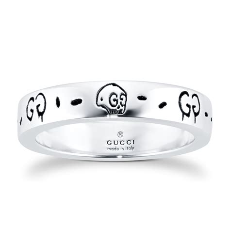 gucci g ring silver|gucci ghost ring price.